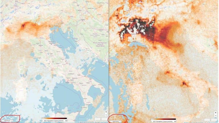 A koronavírus miatt drasztikusan csökkent a légszennyezettség Olaszországban