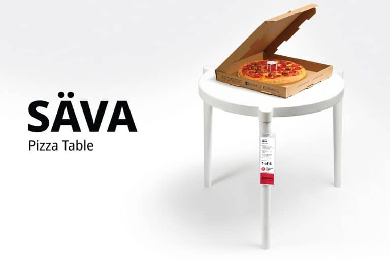 Húsgolyós pizza és egy roppant érdekes új asztal lett az Ikea és a Pizza Hut közös munkájának eredménye