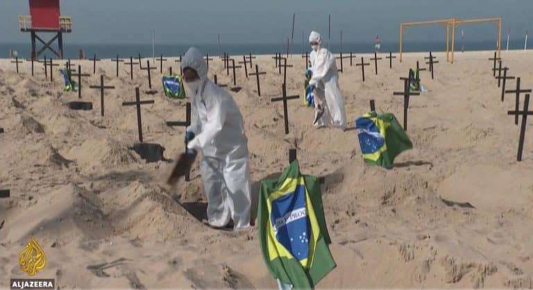 Temetővé változtatták a híres Copacabana strandot