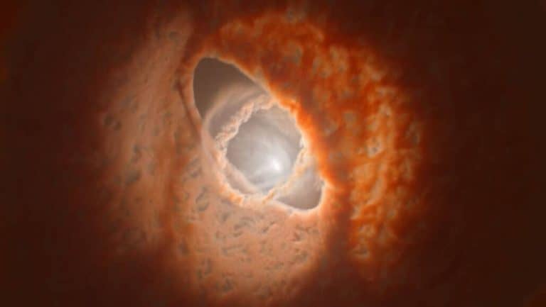 Tripla csillagrendszer bolygóbölcsőjének leválását figyelték meg asztronómusok
