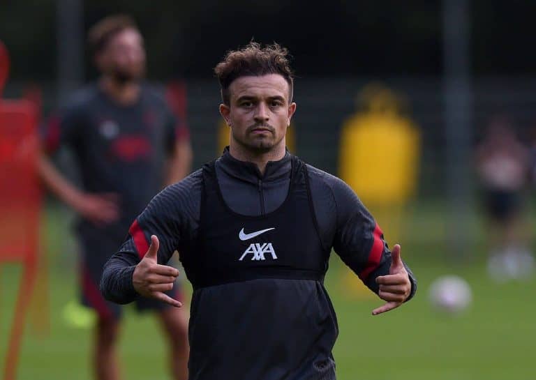 Shaqiri úgy csapta le a labdát a Liverpool edzésén, mint annak a rendje – videóval