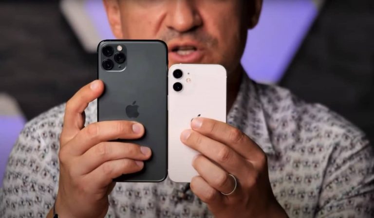 Videón láthatjuk az Apple iPhone 12 minit használat közben