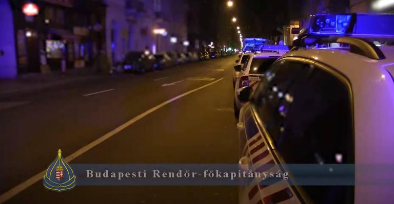 Magyar éjszakai rendőr-ellenőrzések a belvárosban: 9 helyet zárattak be