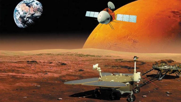 Elküldte az első képeket a Marsról a kínai lander