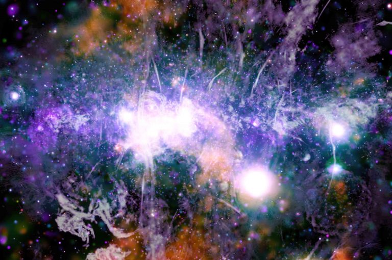 Hátborzongató fotón láthatjuk a Tejútrendszer mágneses viharoktól izzó központját