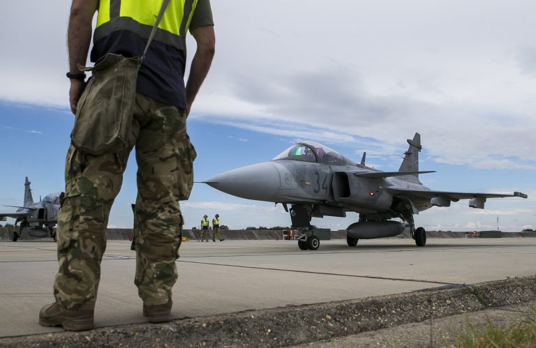 Bevetésen voltak a Magyar Honvédség Gripenjei