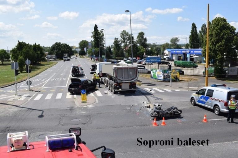 Kiderült, hogyan halt meg a motoros Sopronban hétfő délelőtt