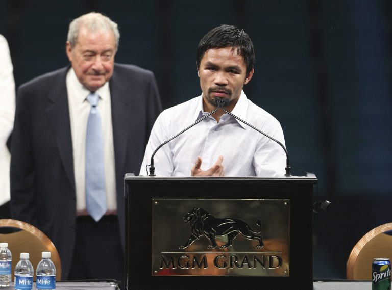 Manny Pacquiao profi bokszoló bejelentette, elindul az elnöki székért