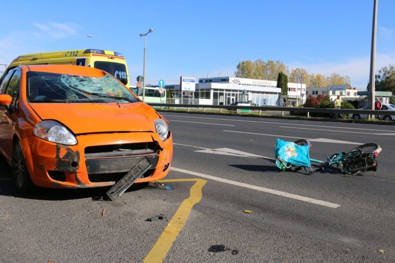 Halálra gázoltak egy kerékpárost Kaposváron, megrázó képek