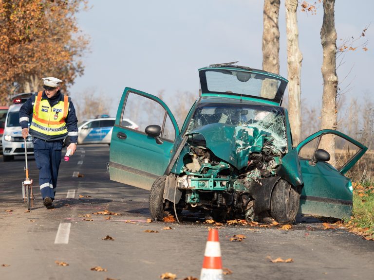 Így néz ki a Bácsalmásnál fának csapódott autó (képek)