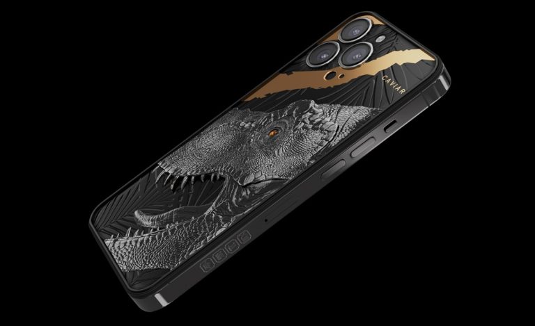 Valódi T-rex foggal ellátott iPhone 13 Pro értékesítésébe kezdett egy vállalat