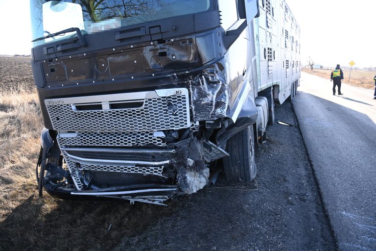 Halálos baleset Ceglédnél, teljesen összeroncsolódott a kamionnal ütköző autó