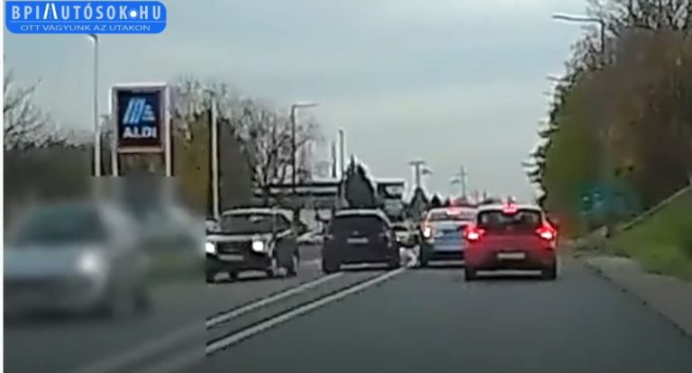 Hajmeresztő jelenetet vettek videóra Vácon: őrület, amit a BMW-vel csinált