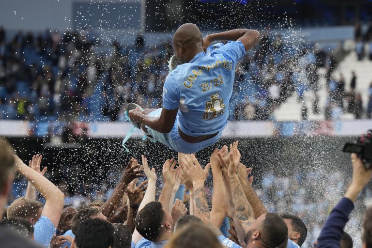 Videón a Manchester City hatalmas partija a bajnoki cím megnyerését követően