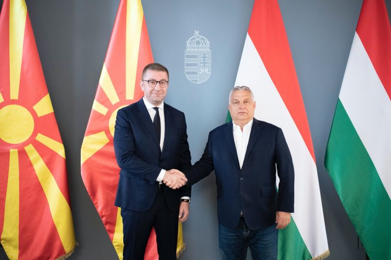 Észak-macedón pártelnököt fogadott Orbán Viktor a Karmelitában