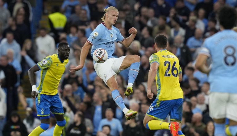 Videón Haaland újabb mesterhármasa a Manchester City színeiben