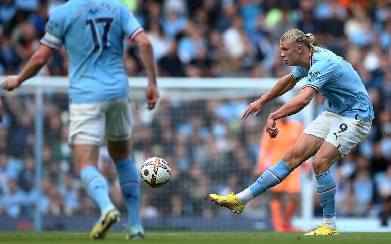 Őrület, amit Haaland csinál a Manchester Citynél (videó)