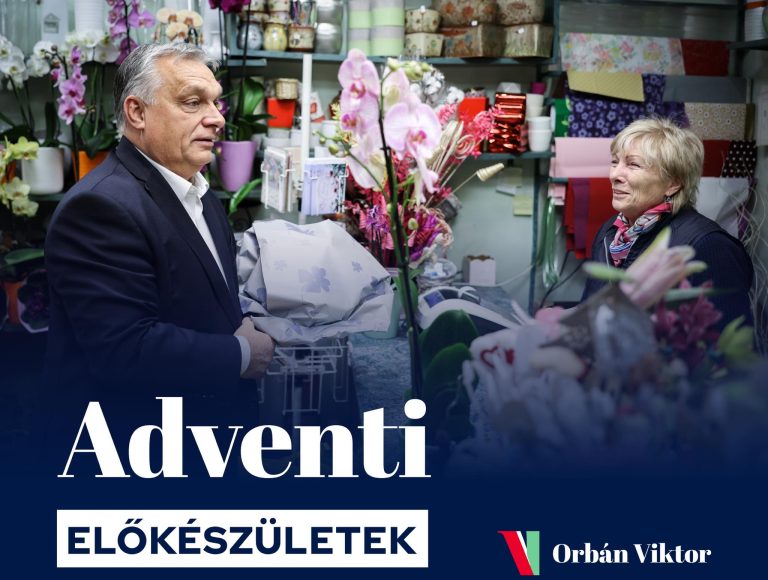 Videón Orbán Viktor váratlan megérkezése egy virágboltba