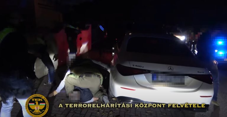 Videón, ahogyan a TEK elfog egy ötszörösen körözött bűnözőt Gödön