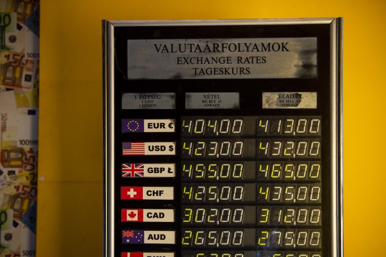 Erősödött a forint az euróhoz képest