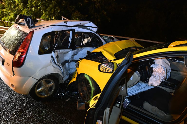 Drámai és megrázó felvételek a halálos ferihegyi taxibalesetről