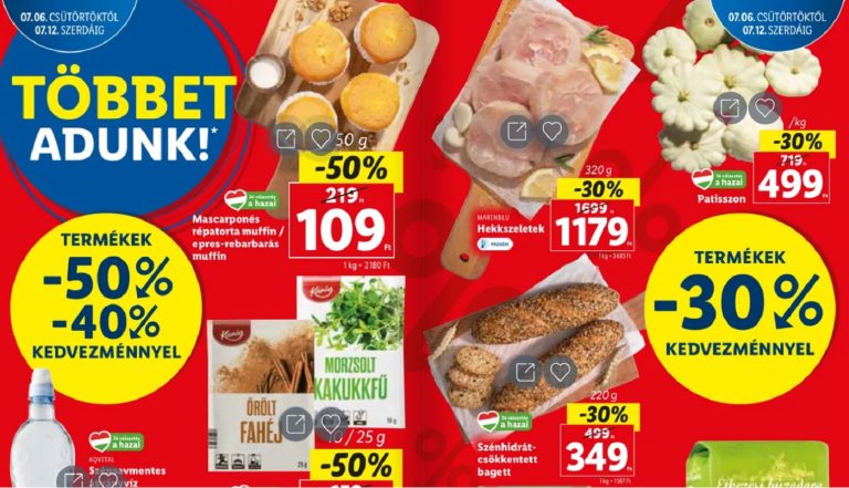 Különleges kedvezményeket kínál a Lidl, ömlenek az akciók