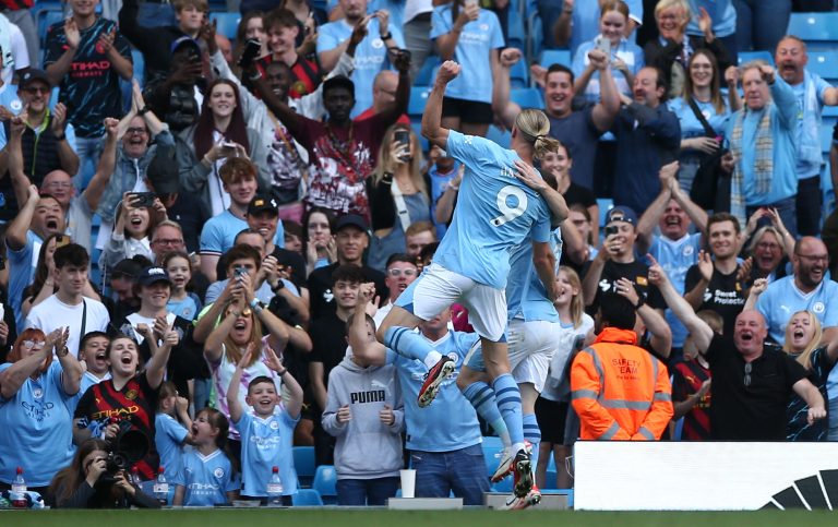 Videón Haaland újabb őrült mesterhármasa a Manchester Cityben