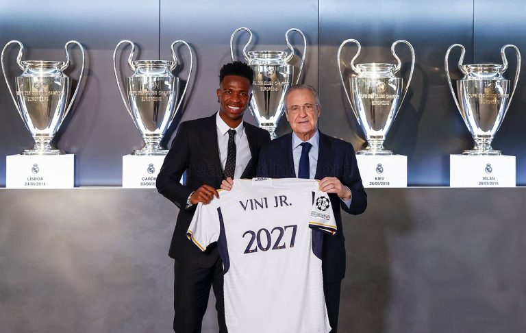 Hivatalos: a Real Madrid 2027-ig hosszabbított Vinicius Juniorral