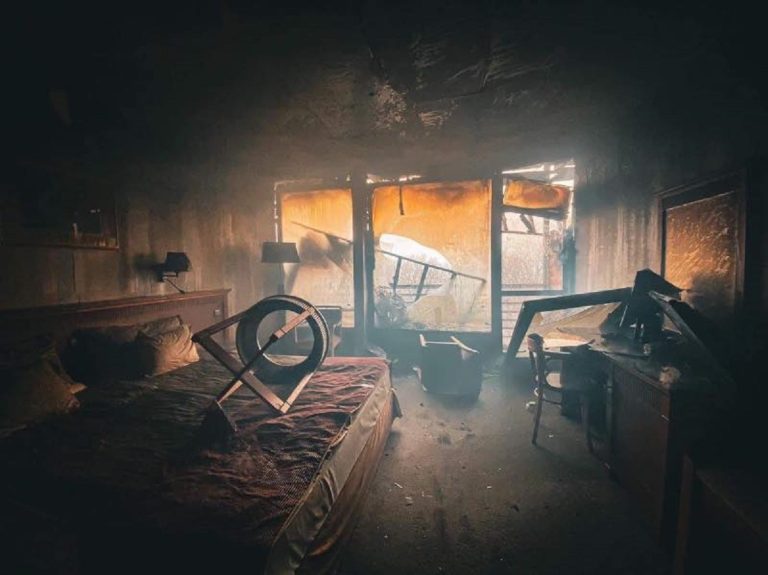 Képek: így néz ki belülről a tűzvész után a visegrádi Hotel Silvanus
