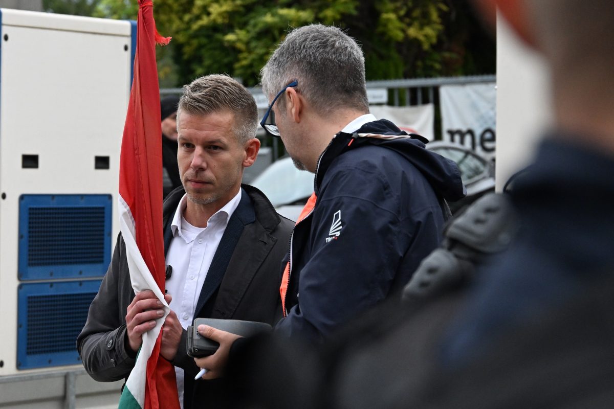 Magyar Péter szelfivel köszönt be az orvosok budapesti tüntetéséről