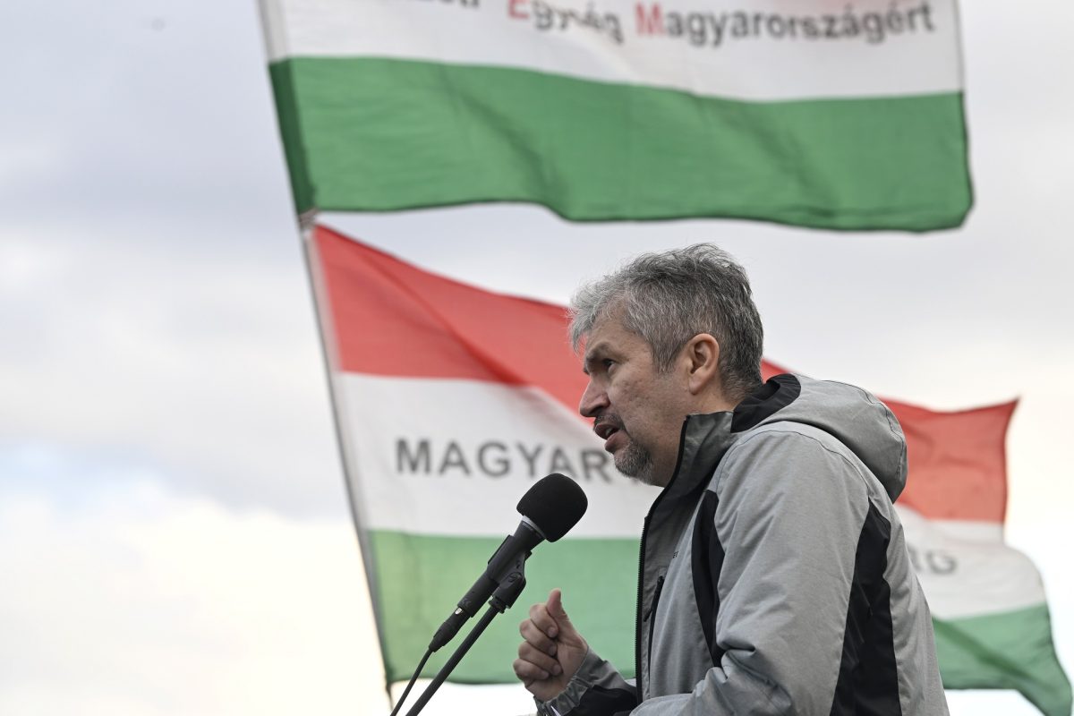 Messze kevesebben vannak Hadházy szerdai tüntetésén az Erzsébet hídon