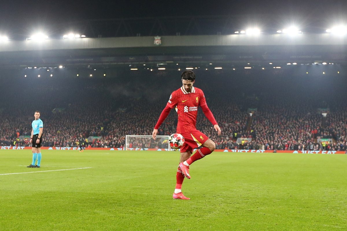 Óriási szabadrúgásgólt lőtt Szoboszlai Dominik a Liverpoolnál (videó)