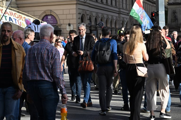 Hadházy bejelentette, mostantól minden kedden tüntetni fog az Erzsébet hídnál