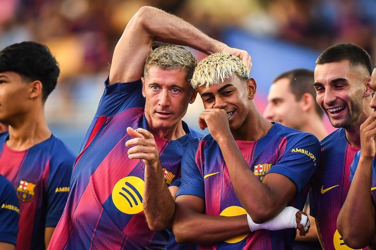 Lewandowski és Yamal fordítása – a Barcelona az élre ugrott