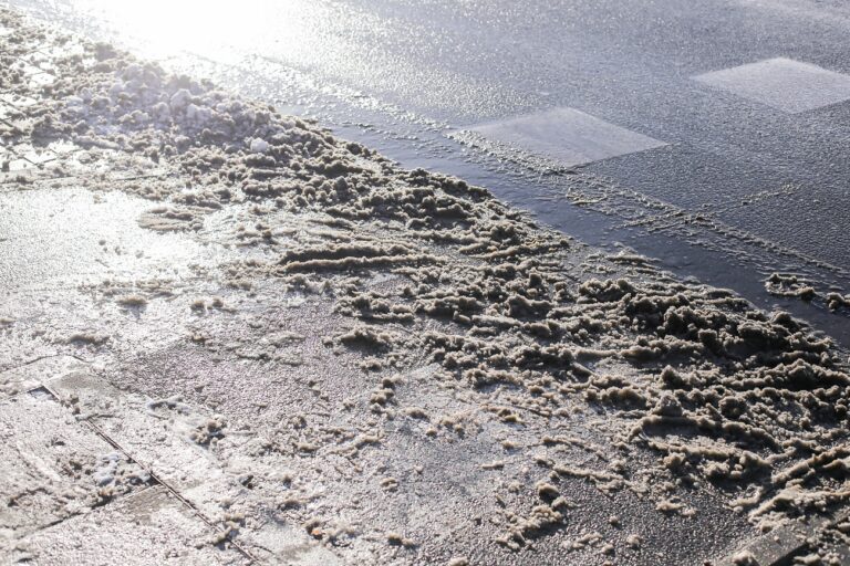 A nap hőse – vállára kapta a gyermeket, hogy szárazon jusson át az úton a hidegben