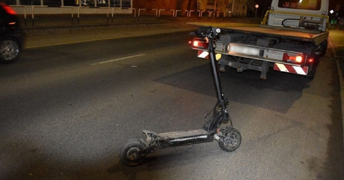 Minden határt átlépett a részeg elektromos rolleres – megszólalt a rendőrség Kép