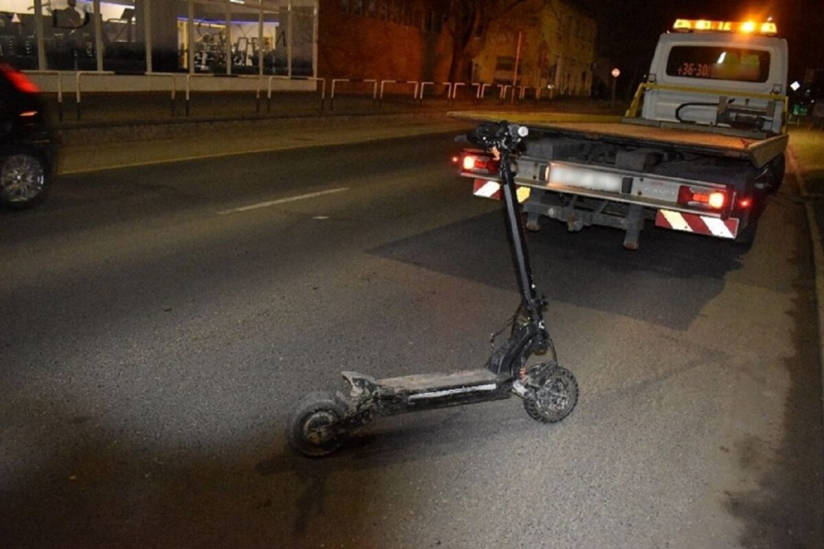 Minden határt átlépett a részeg elektromos rolleres – megszólalt a rendőrség