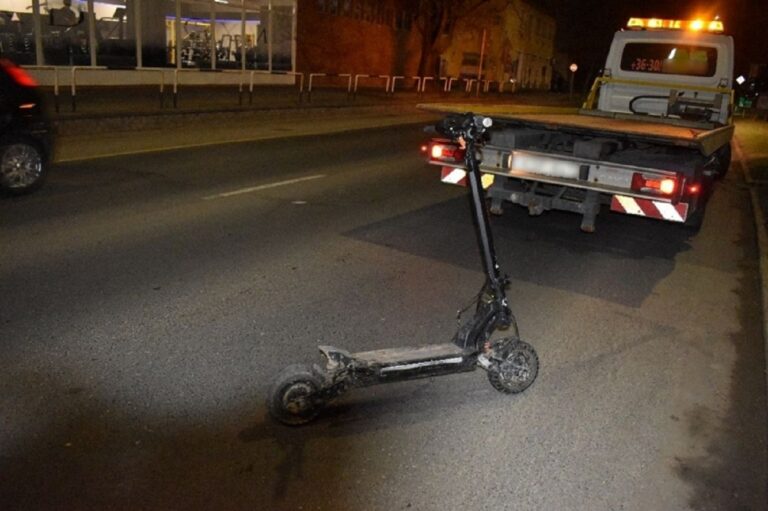 Minden határt átlépett a részeg elektromos rolleres – megszólalt a rendőrség