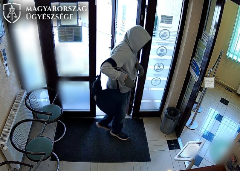 Közlemény jelent meg a pilisvörösvári fegyveres bankrablóról